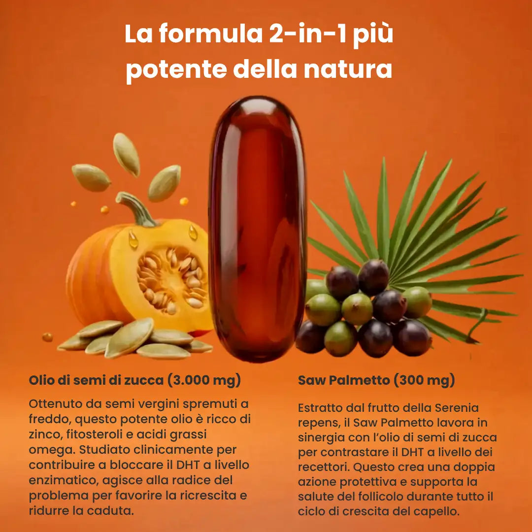 Bionelis® — Integratore Olio di Semi di Zucca + Saw Palmetto